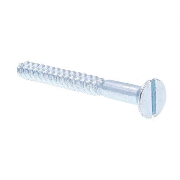 Prime-Line Wood Screw Flat Head Slotted Drive No. 14 X 2-1/2in Zinc Plated Steel 25PK 9200333 - main